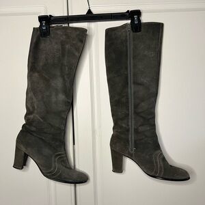 Vintage Y2K Golo Suede Knee High Boots Brown Size 7.5